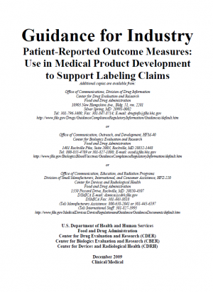Patient-Reported Outcome Measures: Use in Medical Product Development to Support Labeling Claims